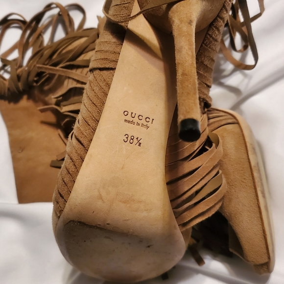 Gucci Ankle Boots with Fringe Size 7.5 - Picture 16 of 16